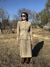1940s Victory Suit Julette Originals Wool Blend Women's Vintage WWII