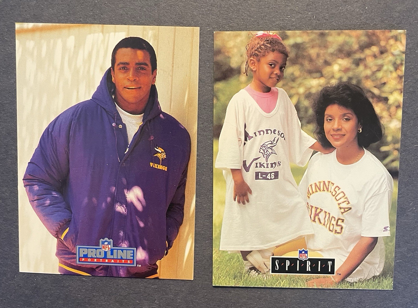 1991 Pro Line Portraits Ahmad Rashad #290 & Phylicia Rashad #7 (Wife) Lot (2)