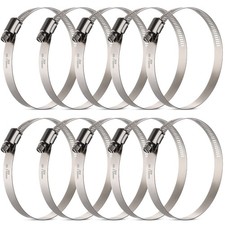 Large Hose Clamps, 10 Pack 4 Inch Stainless Steel Hose Clamps Adjustable from...