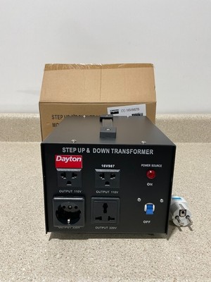 Dayton 16V987B 1500W Step Up/Down Transformer NEW