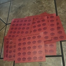 10 Vintage 1930 40s Drink COCA COLA Bottles Paper tabs Token Sheets Advertising