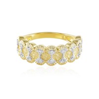 Cavill Damenring Zirkon 0,29Ct Sterlingsilber 925 Gold Vergoldet