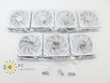 7-Pack ARGB 120mm 4 Pin 1.800RPM White PC Coo...