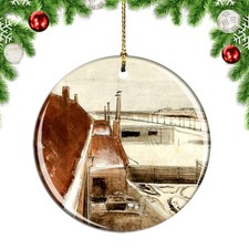 Van Gogh View From The Window of Vincent Christmas ornament city travel souvenir