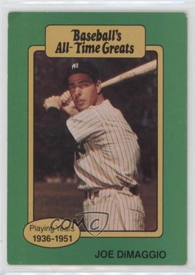 1987 Hygrade Baseball's All-Time Greats Joe DiMaggio (Hat Logo Visible) HOF 0o2b