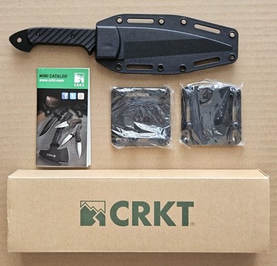 CRKT DRAGON 2010KNS Knife & Sheath Crawford Kasper Design Black NEW OPEN BOX