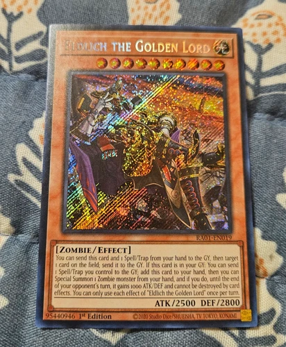 Eldlich the Golden Lord (Alt Art) RA01-EN019 Secret Rare - Yugioh