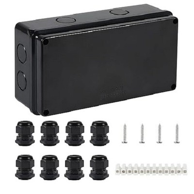 IP65 wasserdichte Abzweigdose groß ABS Elektrokasten Outdoor Kabel Stecker