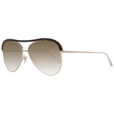 Tom Ford Sunglasses Gold Brown Pilot-Aviator Gradient Metal FT0606 28G 60mm