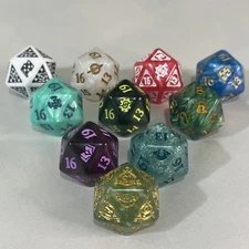 MTG Magic D20 Die PICK YOUR DICE Oversize Spin Down Counter Wizard The Gathering