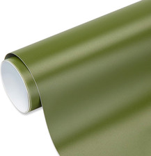 Olive Green Adhesive Vinyl Roll 12" X10Ft Olive Green Craft Vinyl Matte Green Pe