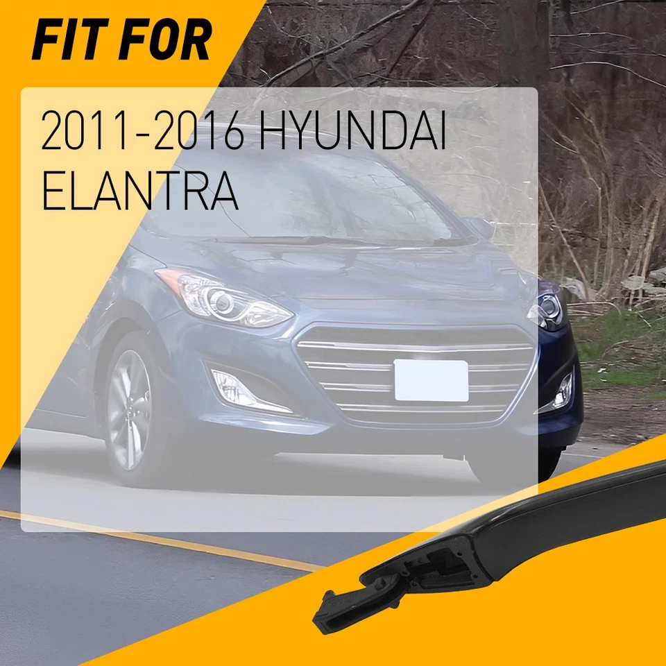 Conjunto de 4 manijas de puerta exterior negras para Hyundai Elantra 2011-16 Foto 2 de 4