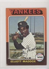 1975 Topps Mini Elliott Maddox #113 tj0