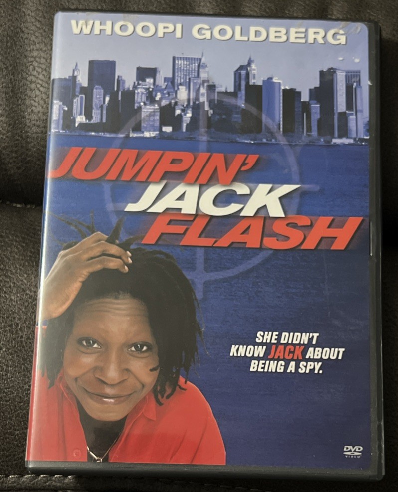 Jumpin' Jack Flash (DVD, 1986) with INSERT - Whoopi Goldberg