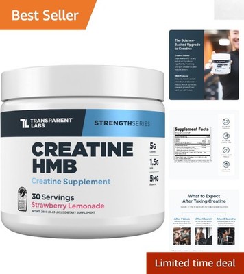 30 Servings Creatine HMB - Clean Formula for Strength, Lean Physique & Wellness