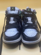 Nike Air Jordan 1 Mid TD Pastel Black Volt Green Glow Shoes 640735-175 Size 7C