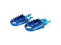 Kawasaki KX 65 / KX 85 -00/25- Paar Von FußRasten Scar Blau S3512B