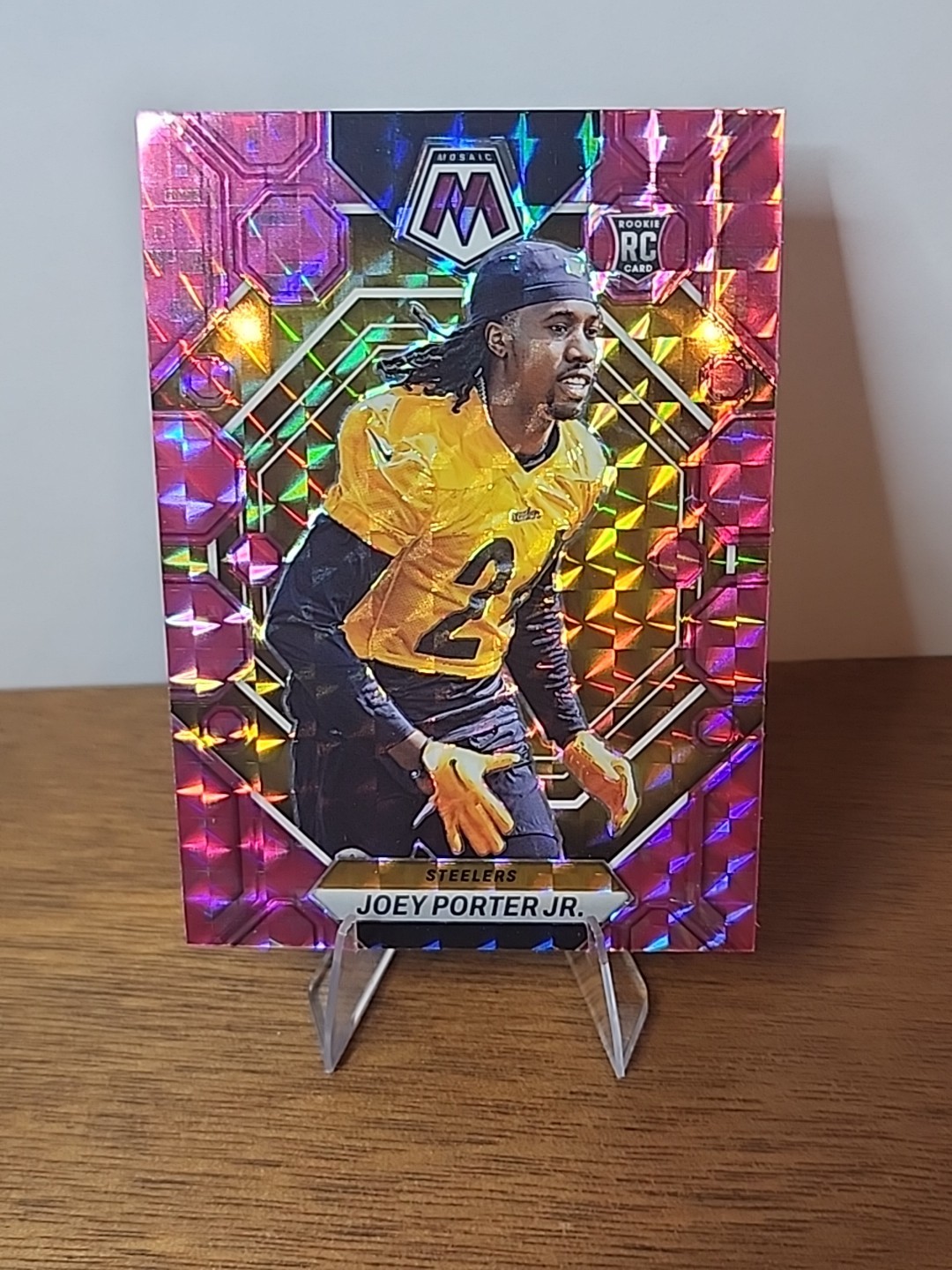 Joey Porter Jr. Panini Mosaic #335 Camo Pink