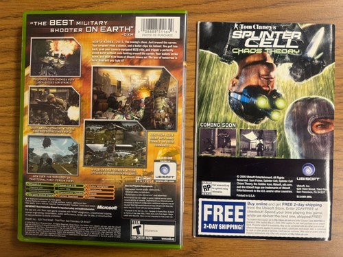 Tom Clancy's Rainbow Six 3 & Ghost Recon 2 Summit (Microsoft Xbox, 2003) CIB Reg - Picture 9 of 16