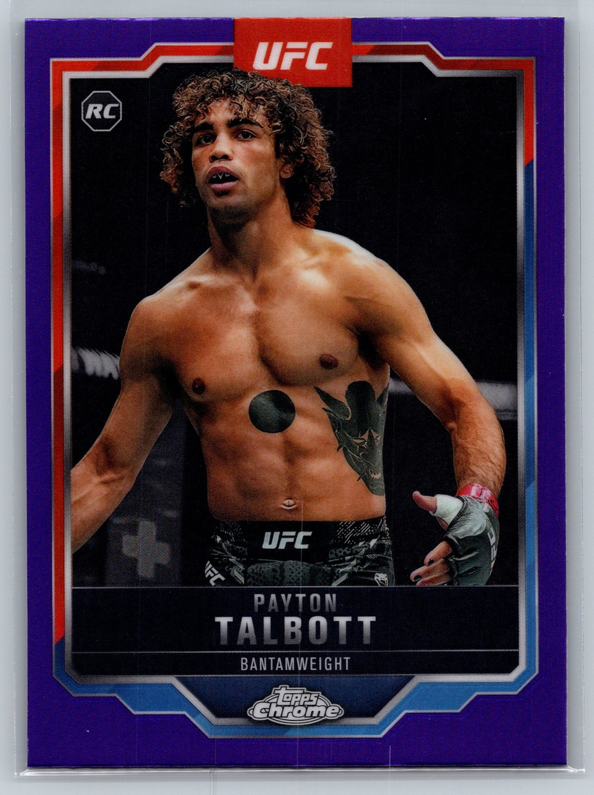 2025 Topps Chrome UFC #141 Payton Talbott Purple Refractor