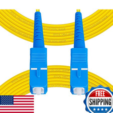 Fibergaga 5-Pack 1m 3ft OS2 SC to SC Single Mode Simplex Fiber Patch Cable