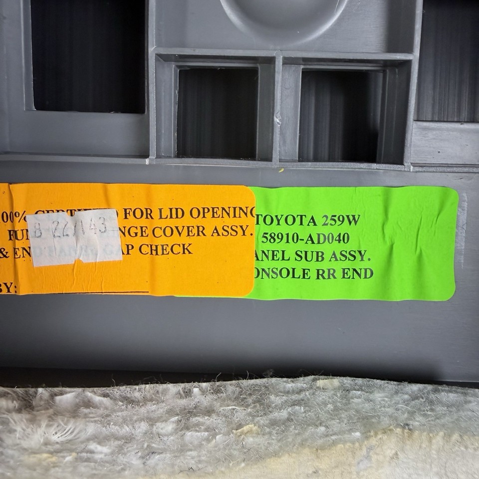 2007-13 TOYOTA TACOMA CENTER CONSOLE ASSEMBLY PART# 58910-AD040 GRAY ...
