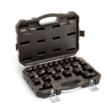 1/2"Drive 6-Point Metric Hi-Viz Impact Socket Set (25-Piece)