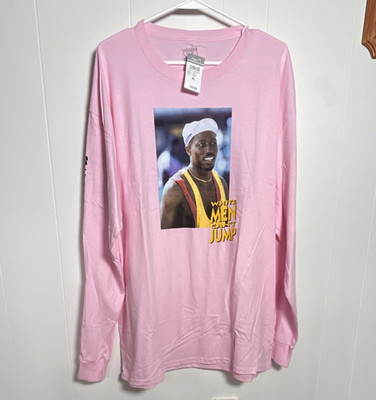 rue21 White Men Can't Jump Graphic Print Pink Men's Crew Neck T-Shirt XL