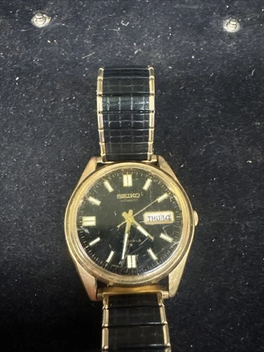 Seiko 6309-8019 Rare Vintage Automatic Runs Good Crystal Is Scratched