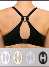 4PCs Women Bra Strap Holder Clips Oval Shape Anti-Slip Bra Cross Back Clips