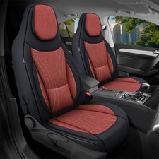 Schonbezüge Sitzbezüge für Jeep Grand Cherokee WH Bj 2005-10 in Schwarz/Weinrot 