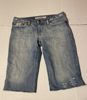 Joe s jeans W 27 women s long bermuda distressed shorts made in USA