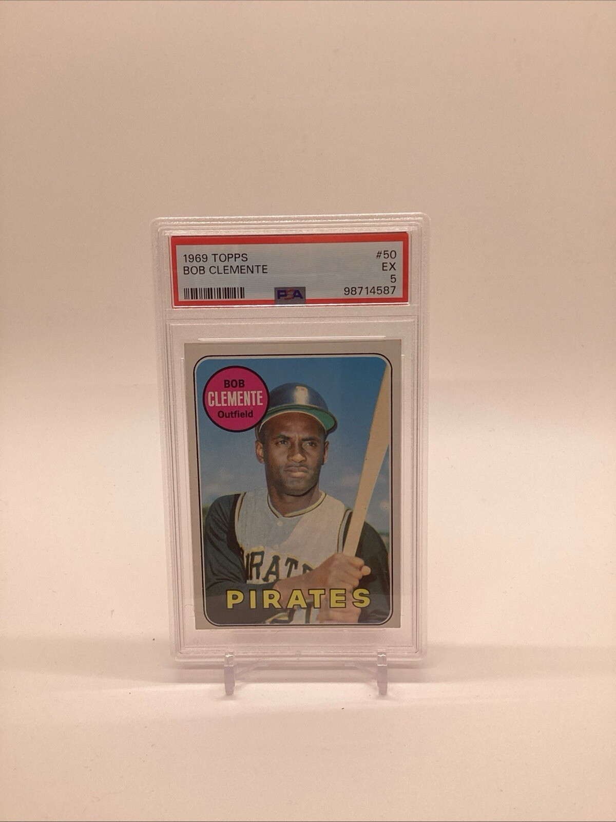 1969 Topps Roberto Clemente #50 Pittsburgh Pirates PSA 5