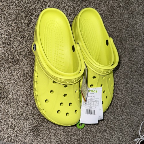 Crocs M9/W11 Unisex Baya Clog Sandal, Citrus