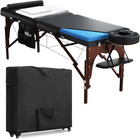 Premium Memory Foam Massage Table - Rolling Travel Case, Washable Sheets, Thicke