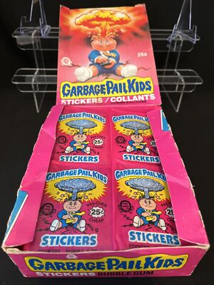 ワカコページ♡①グリム＆ポーチ4個 1985 OPC O-Pee-Chee Garbage Pail Kids 1st Series Wax Pack Canada