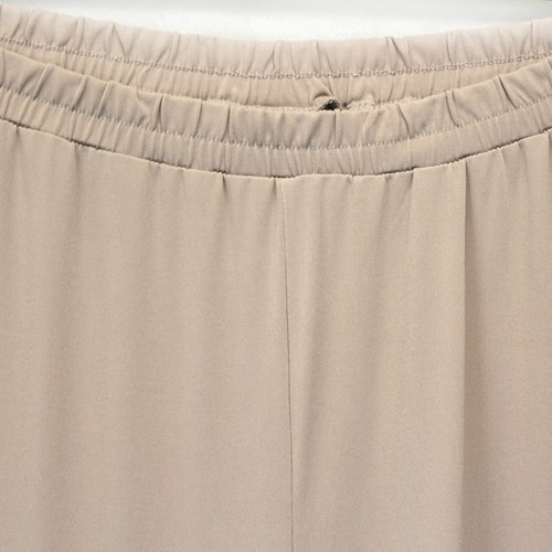 Catherines Plus Beige Wide Leg Elastic Waistband Relax Pants 32W - Picture 3 of 11