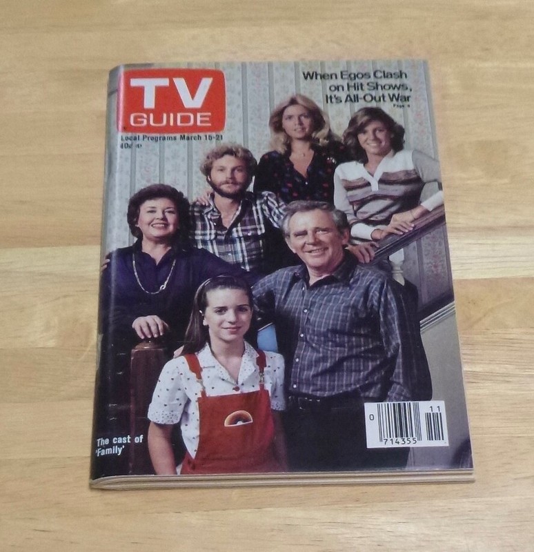 TV Guide March 15-21 1980 The Cast of Family Cover  New Hampshire Edition