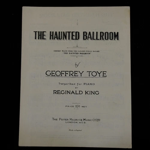 piano solo GEOFFREY TOYE the haunted ballroom