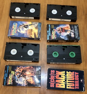 ✓Back To The Future VHS Trilogy Box Set Filming Secrets 1985-90
