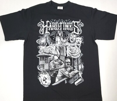 HARD TIMES T-shirt Urban Streetwear Men's 100% Cotton Tee New