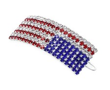 4th of July US American Flag Patriotic Hair Pin Clip Independence Day Gift