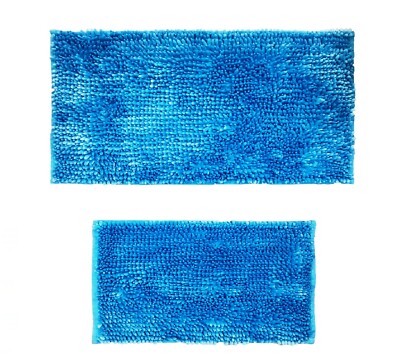 2-Piece Luxurious Ultrasoft Butter Chenille Bathroom rugs Mats Set.