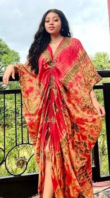 Handmade tie dye kaftan Drawstring Gown African Adire custom bubu Dress Oversize