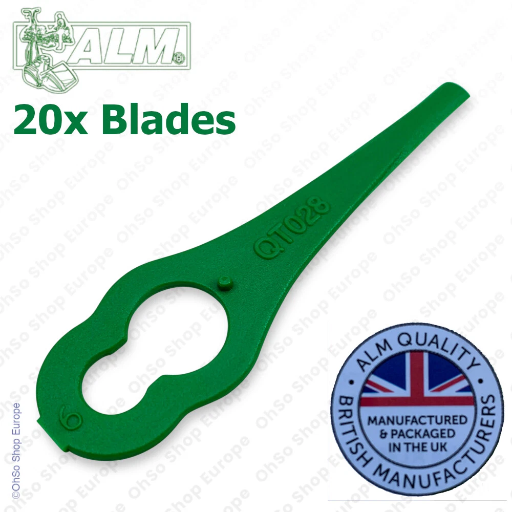 Plastic Cutting Blades Fits Qualcast Lawn Mower Trimlite 23