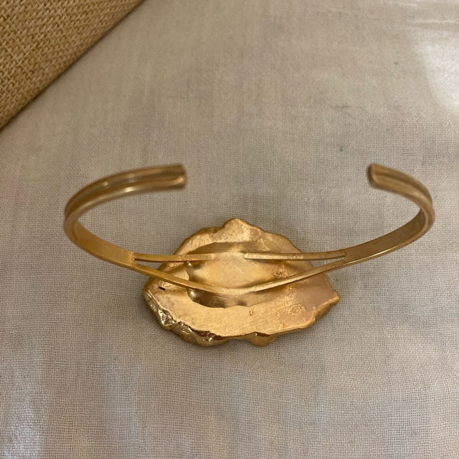 Agate Slab Statement Cuff Bangle Bracelet - image 5