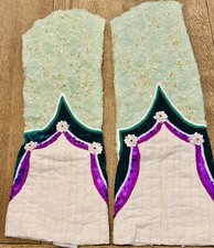 PR. OF SLEEVES THAT DIDN  T GET USED ON AN IRISH DANCE COSTUME Mint Green/Purple