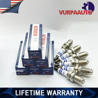 6P SparkPlugs Bosch FGR7DQP Platinum+4 4417 For BMWE39 E46E83 E36E53 12120037607