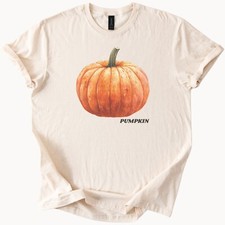 Pumpkin Graphic Tee Fall Harvest T Shirt Autumn Top