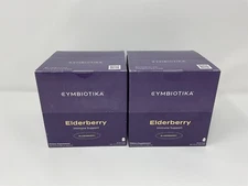 2 boxes CYMBIOTIKA Elderberry Boost Supplement with Vitamin E Organic Elderberry